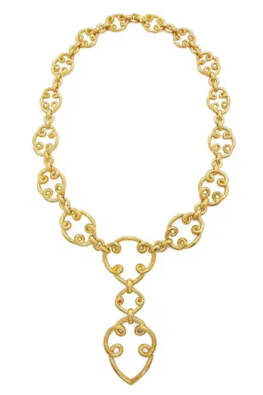 DAVID WEBB Arabesque Loop Long Chain Necklace | Thumbnail 1