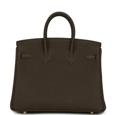 HERMÈS Hermes Birkin 25 Vert Loden Togo Permabrass Hardware | Thumbnail 4 HERMÈS Hermes Birkin 25 Vert Loden Togo Permabrass Hardware | Thumbnail 4