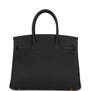 HERMÈS Hermes Birkin 30 Black Togo Gold Hardware | Thumbnail 4 HERMÈS Hermes Birkin 30 Black Togo Gold Hardware | Thumbnail 4