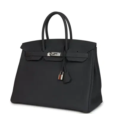 HERMÈS Hermes Birkin 35 Ardoise Togo Palladium Hardware | Thumbnail 5 HERMÈS Hermes Birkin 35 Ardoise Togo Palladium Hardware | Thumbnail 5