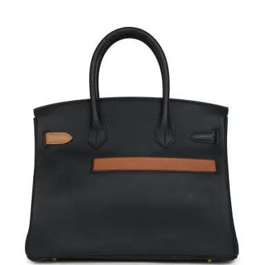 HERMÈS Hermes Colormatic Birkin 30 Bleu Navy, Black, Chai, Etoupe and Gold Swift Gold Hardware | Thumbnail 4 HERMÈS Hermes Colormatic Birkin 30 Bleu Navy, Black, Chai, Etoupe and Gold Swift Gold Hardware | Thumbnail 4