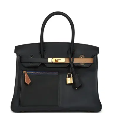 HERMÈS Hermes Colormatic Birkin 30 Bleu Navy, Black, Chai, Etoupe and Gold Swift Gold Hardware | Thumbnail 1 HERMÈS Hermes Colormatic Birkin 30 Bleu Navy, Black, Chai, Etoupe and Gold Swift Gold Hardware | Thumbnail 1