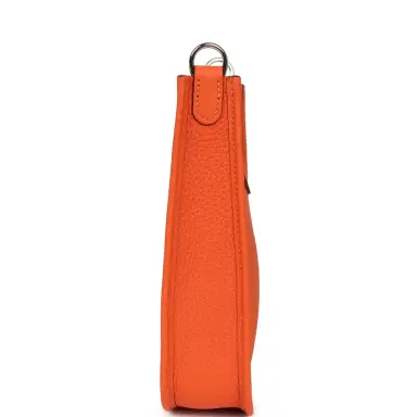 HERMÈS Hermes Evelyne TPM Tangerine Clemence Palladium Hardware | Thumbnail 3 HERMÈS Hermes Evelyne TPM Tangerine Clemence Palladium Hardware | Thumbnail 3