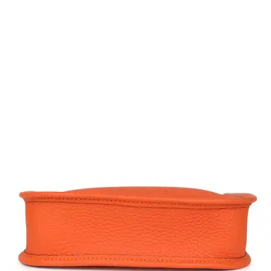 HERMÈS Hermes Evelyne TPM Tangerine Clemence Palladium Hardware | Thumbnail 6 HERMÈS Hermes Evelyne TPM Tangerine Clemence Palladium Hardware | Thumbnail 6