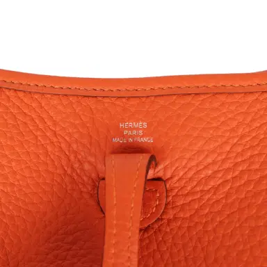 HERMÈS Hermes Evelyne TPM Tangerine Clemence Palladium Hardware | Thumbnail 7 HERMÈS Hermes Evelyne TPM Tangerine Clemence Palladium Hardware | Thumbnail 7