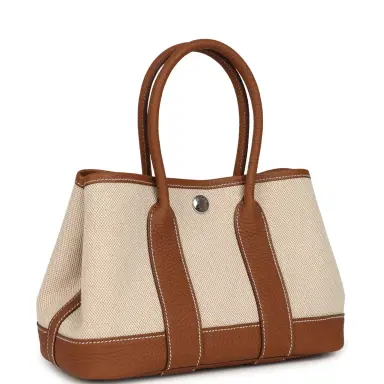 HERMÈS Hermes Garden Party Neo 23 Beige-Ecru Toile H Canvas and Gold Negonda Palladium Hardware | Thumbnail 2 HERMÈS Hermes Garden Party Neo 23 Beige-Ecru Toile H Canvas and Gold Negonda Palladium Hardware | Thumbnail 2