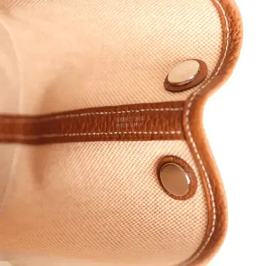 HERMÈS Hermes Garden Party Neo 23 Beige-Ecru Toile H Canvas and Gold Negonda Palladium Hardware | Thumbnail 8 HERMÈS Hermes Garden Party Neo 23 Beige-Ecru Toile H Canvas and Gold Negonda Palladium Hardware | Thumbnail 8