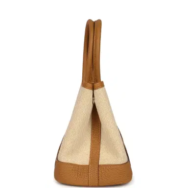HERMÈS Hermes Garden Party Neo 23 Sesame-Ecru Toile H Canvas and Sesame Negonda Palladium Hardware | Thumbnail 3