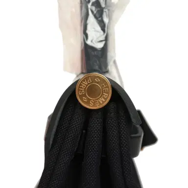 HERMÈS Hermes Herbag Zip 31 PM Black Toile Militaire Canvas and Vache Hunter Gold Hardware | Thumbnail 4 HERMÈS Hermes Herbag Zip 31 PM Black Toile Militaire Canvas and Vache Hunter Gold Hardware | Thumbnail 4