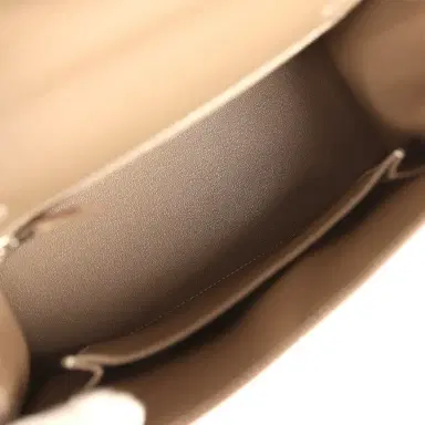 HERMÈS Hermes Kelly Sellier 25 Etoupe Epsom Palladium Hardware | Thumbnail 8