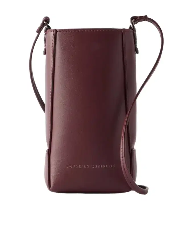 Brunello Cucinelli Bead-embellished Leather Pouch