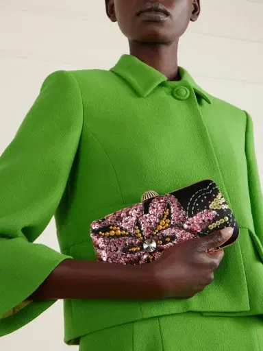 Valentino Garavani Carry Secrets Embellished Satin Clutch | Thumbnail 2