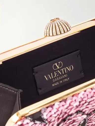 Valentino Garavani Carry Secrets Embellished Satin Clutch | Thumbnail 6