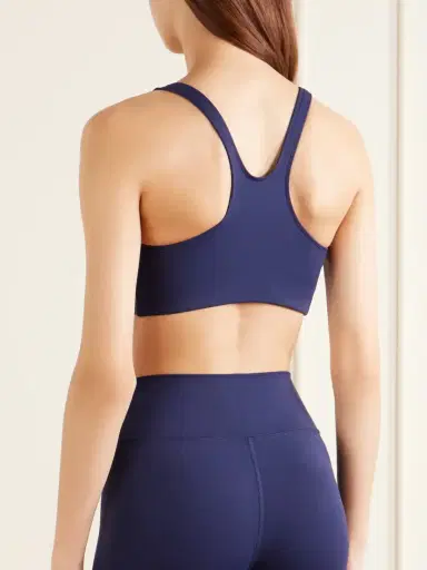 Sporty & Rich Logo-appliquéd Stretch Sports Bra | Thumbnail 3