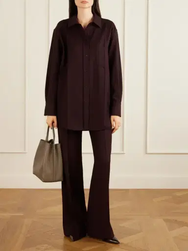 Victoria Beckham Alina Wool High-rise Straight-leg Pants | Thumbnail 2