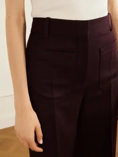 Victoria Beckham Alina Wool High-rise Straight-leg Pants | Thumbnail 5