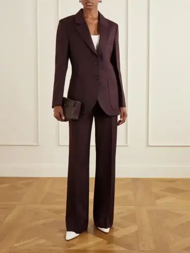 Victoria Beckham Alina Wool High-rise Straight-leg Pants | Thumbnail 6