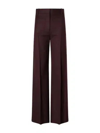 Victoria Beckham Alina Wool High-rise Straight-leg Pants | Thumbnail 1