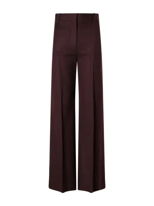 Victoria Beckham Alina Wool High-rise Straight-leg Pants