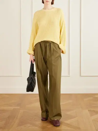 Another Tomorrow Cotton And Linen-blend Sweater | Thumbnail 2