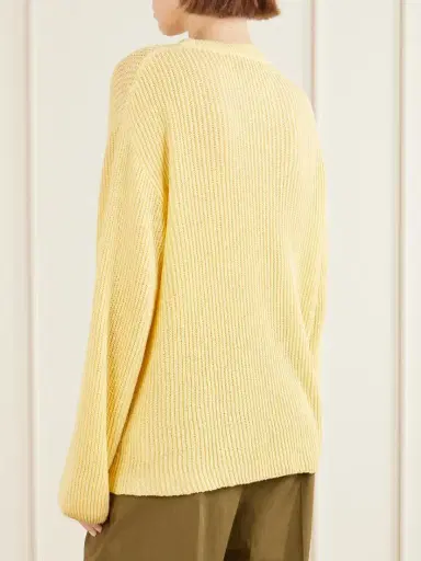 Another Tomorrow Cotton And Linen-blend Sweater | Thumbnail 4