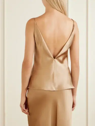 Gabriela Hearst Maria Silk-satin Tank | Thumbnail 3