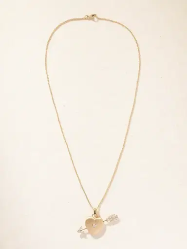 Marie Lichtenberg Cœur Percé 18-karat Gold And Diamond Pendant Necklace | Thumbnail 4 Marie Lichtenberg Cœur Percé 18-karat Gold And Diamond Pendant Necklace | Thumbnail 4
