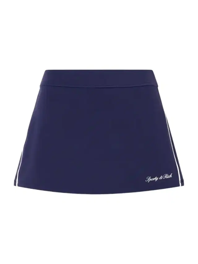 Sporty & Rich Striped Jersey Tennis Skirt