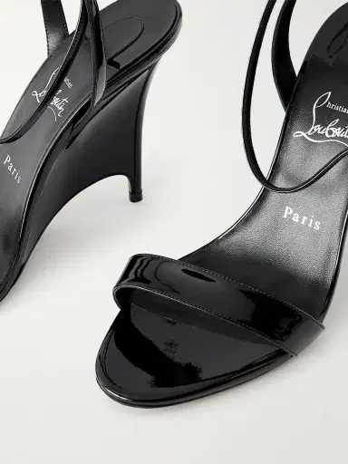 Christian Louboutin Zeezeenella 110 Patent-leather Wedge Sandals | Thumbnail 5 Christian Louboutin Zeezeenella 110 Patent-leather Wedge Sandals | Thumbnail 5