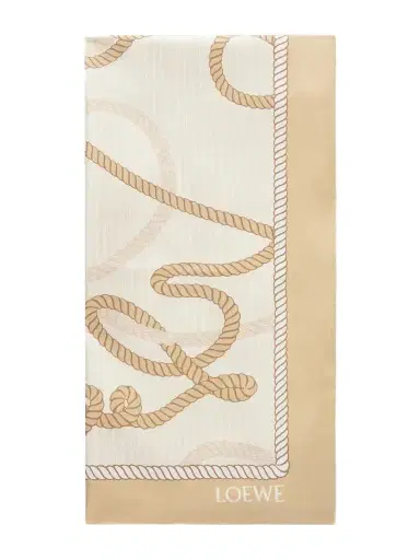 Loewe Printed Silk Scarf | Thumbnail 1 Loewe Printed Silk Scarf | Thumbnail 1