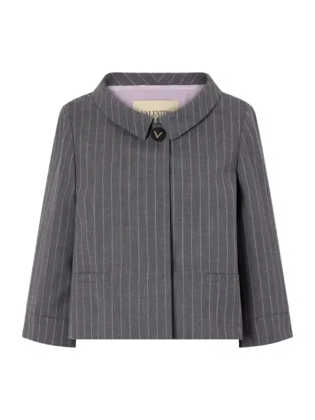 Valentino Garavani Striped Wool Grain De Poudre Jacket