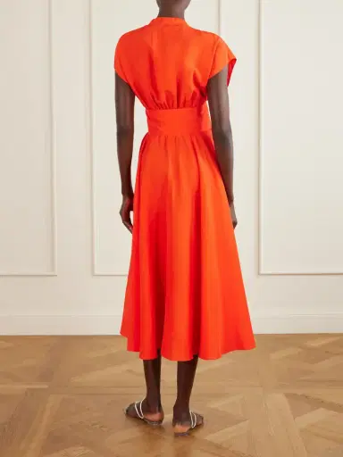 Alaïa Knotted Woven Midi Dress | Thumbnail 3