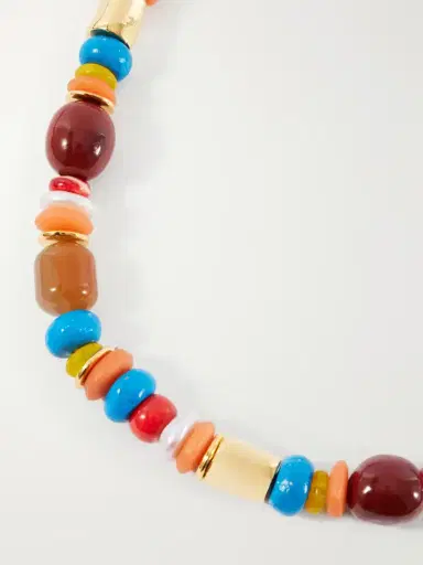 Lizzie Fortunato Souvenir Gold-plated Multi-stone Beaded Necklace | Thumbnail 4