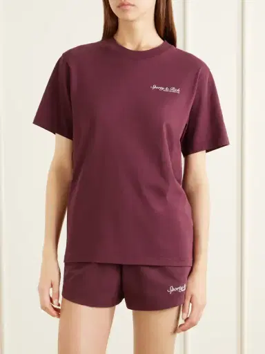 Sporty & Rich Syracuse Logo-print Cotton-jersey T-shirt | Thumbnail 3