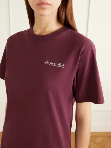 Sporty & Rich Syracuse Logo-print Cotton-jersey T-shirt | Thumbnail 5