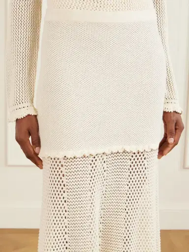 ESCVDO Mural Crocheted Cotton Midi Skirt | Thumbnail 5 ESCVDO Mural Crocheted Cotton Midi Skirt | Thumbnail 5