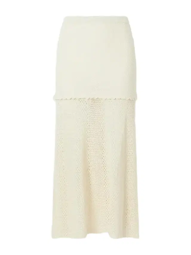 Mural Crocheted Cotton Midi Skirt