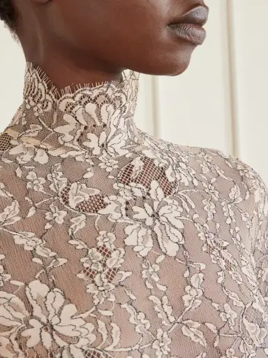 Valentino Garavani Scalloped Lace-jersey Bodysuit | Thumbnail 5 Valentino Garavani Scalloped Lace-jersey Bodysuit | Thumbnail 5