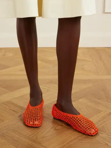 Proenza Schouler Slant Crocheted Ballet Flats | Thumbnail 2