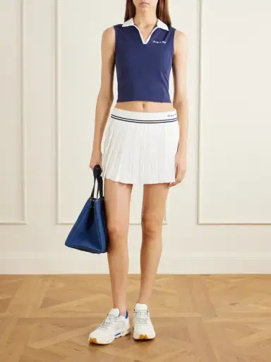 Sporty & Rich Logo-appliquéd Stretch-jersey Top | Thumbnail 2 Sporty & Rich Logo-appliquéd Stretch-jersey Top | Thumbnail 2