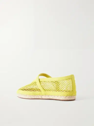 Alaïa Suede-trimmed Mesh Espadrilles | Thumbnail 3 Alaïa Suede-trimmed Mesh Espadrilles | Thumbnail 3