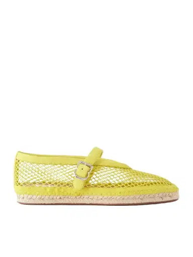 Alaïa Suede-trimmed Mesh Espadrilles | Thumbnail 1 Alaïa Suede-trimmed Mesh Espadrilles | Thumbnail 1