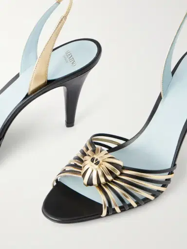 Valentino Garavani Coeur Royal 85 Embellished Leather Sandals | Thumbnail 5 Valentino Garavani Coeur Royal 85 Embellished Leather Sandals | Thumbnail 5