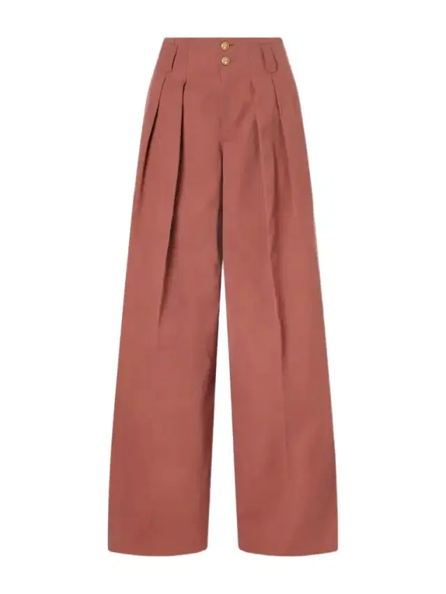 Chloé Cotton Wide-leg Pants