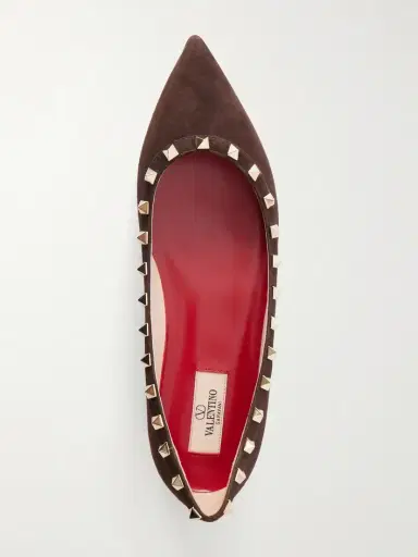 Valentino Garavani Rockstud Suede Ballet Flats | Thumbnail 6 Valentino Garavani Rockstud Suede Ballet Flats | Thumbnail 6