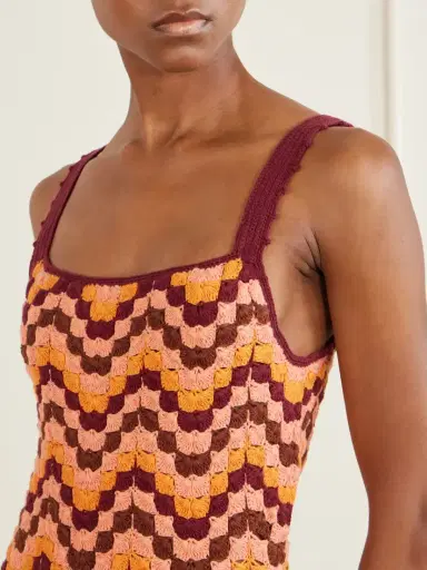 ESCVDO Marea Striped Crocheted Cotton Maxi Dress | Thumbnail 4 ESCVDO Marea Striped Crocheted Cotton Maxi Dress | Thumbnail 4