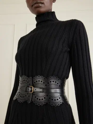 Alaïa Laser-cut Leather Waist Belt | Thumbnail 2 Alaïa Laser-cut Leather Waist Belt | Thumbnail 2