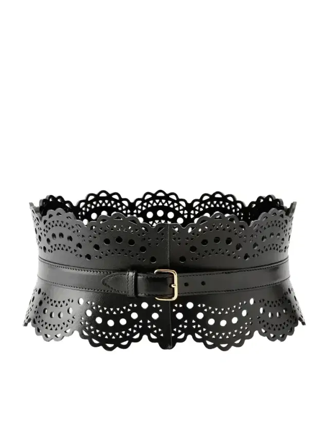 Alaïa Laser-cut Leather Waist Belt