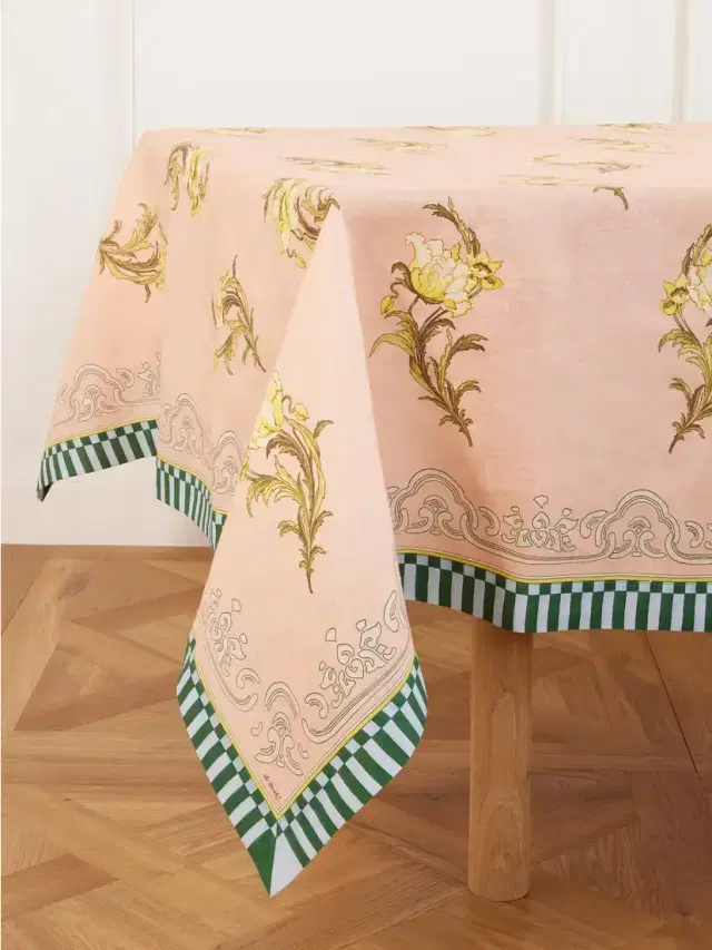 La DoubleJ Printed Linen Tablecloth