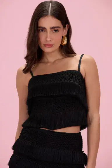 PatBo AYLA FRINGE TOP | Thumbnail 1